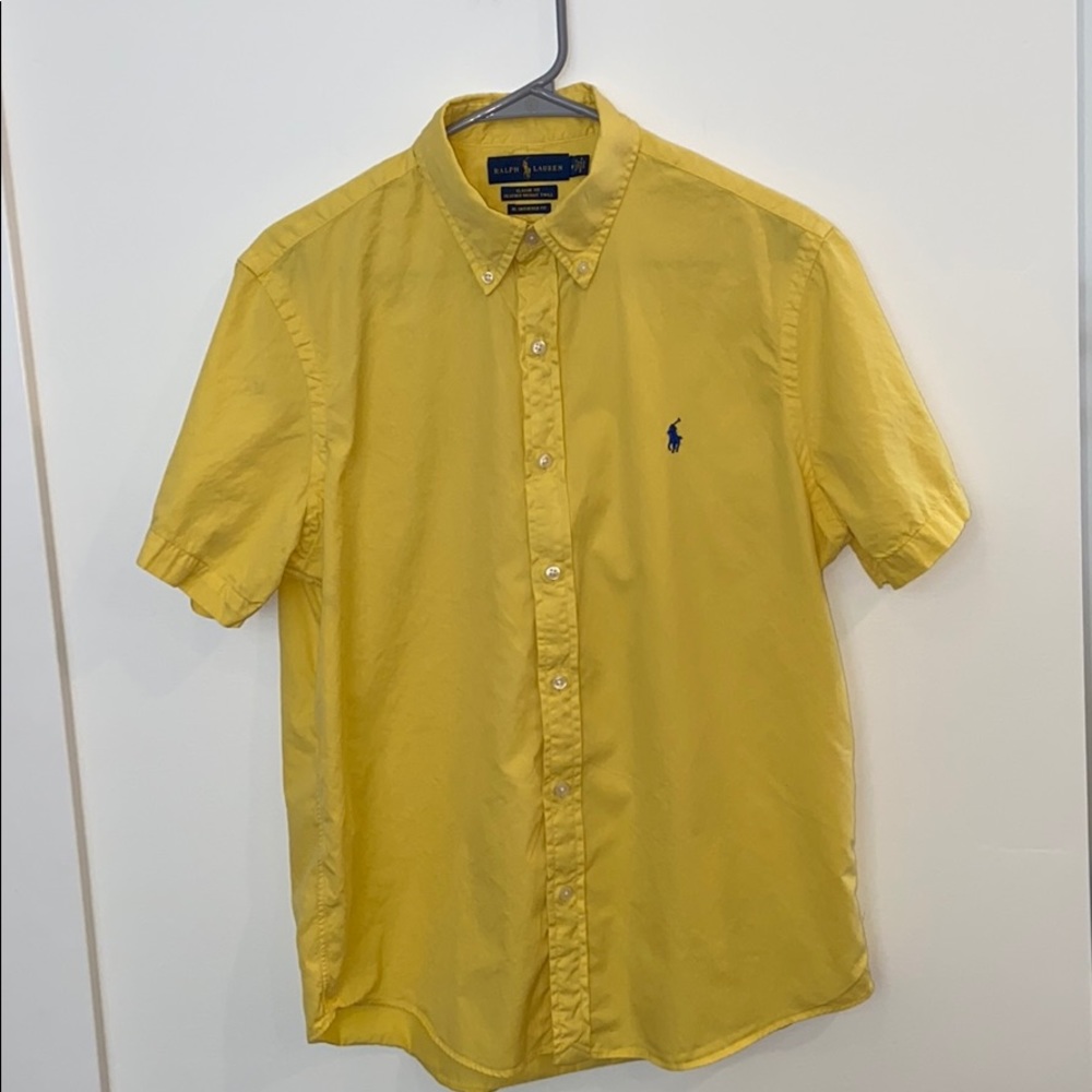 Ralph Lauren Men’s Yellow Collared Shirt